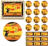 Nerf Gun Wars Edible Birthday Cake Cupcake Toppers Party Decorations