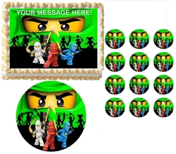 Ninjago Green Ninja Ninjago Edible Cake Topper Frosting Sheet - All Sizes!