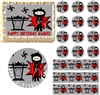 Ninja Theme Ninjas Edible Cake Topper Image Frosting Sheet - All Sizes!