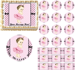 Vintage Princess Baby Edible Cake Topper Image Cupcakes Baby Shower Cake Ideas