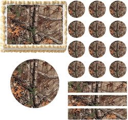 REALTREE REAL TREE CAMO Print Edible Cake Topper Frosting Sheet - All Sizes!