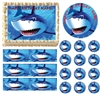 SHARK ATTACK Shark Party Edible Cake Topper Frosting Sheet Image-ALL SIZES! NEW