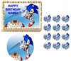 Sonic the Hedgehog Pointing Party Edible Cake Topper Frosting Sheet - All Sizes!