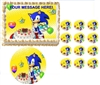 Sonic the Hedgehog Cake Party Edible Cake Topper Frosting Sheet - All Sizes!