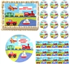 On the Go TRANSPORTATION Train Truck Edible Cake Topper Image Frosting Sheet - All Sizes!
