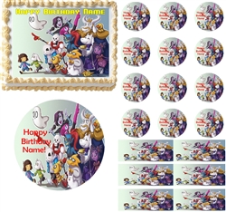 Undertale Edible Cake Topper Image Cake Decoration Cupcakes Undertale Party NEW
