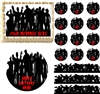 Zombie Silhouettes Cemetary Edible Cake Topper Image, Zombie Cake Decoration NEW