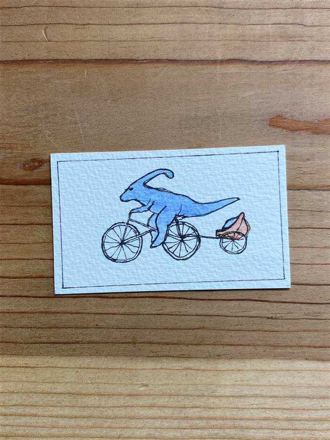Cycling Dinosaur (blue)