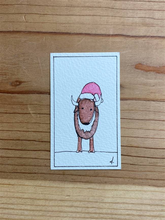 Christmas Bison