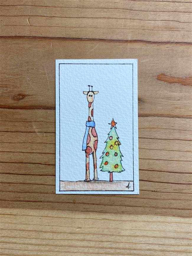 Christmas Giraffe