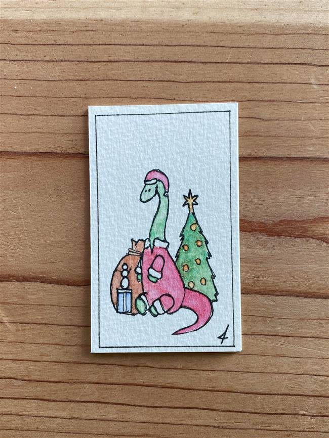 Christmas Santa Dino