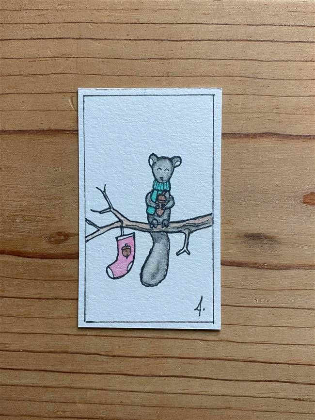 Christmas Stocking Squirrel 2