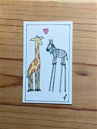 Zebra and Giraffe Friends