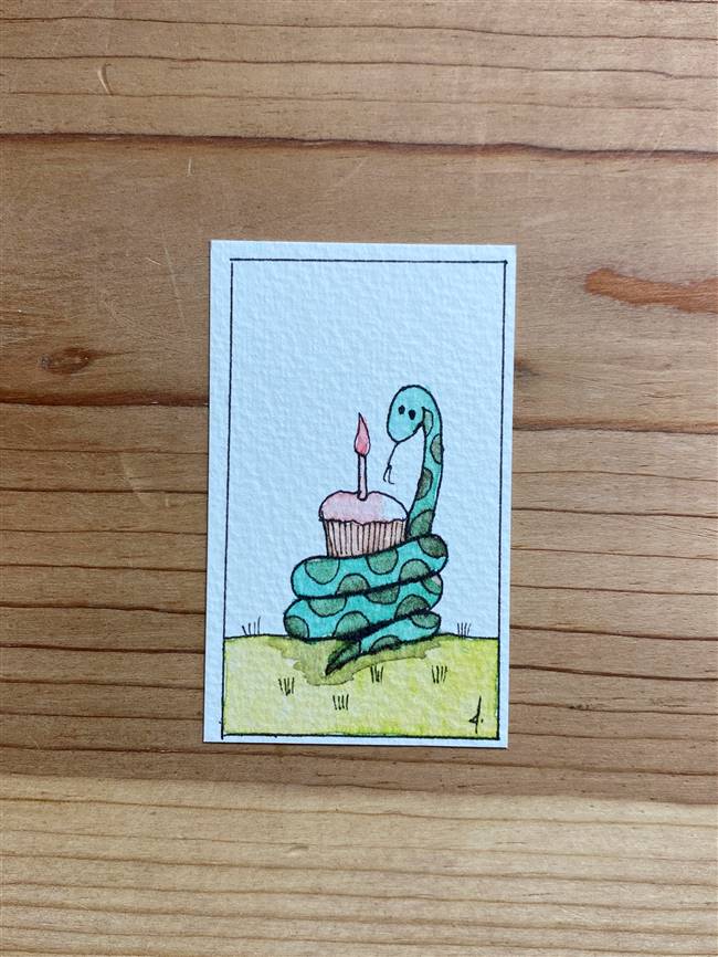 Birthday Cupcake Snake