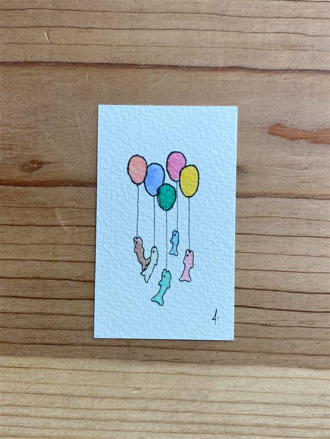 Birthday Floating Fish Balloons