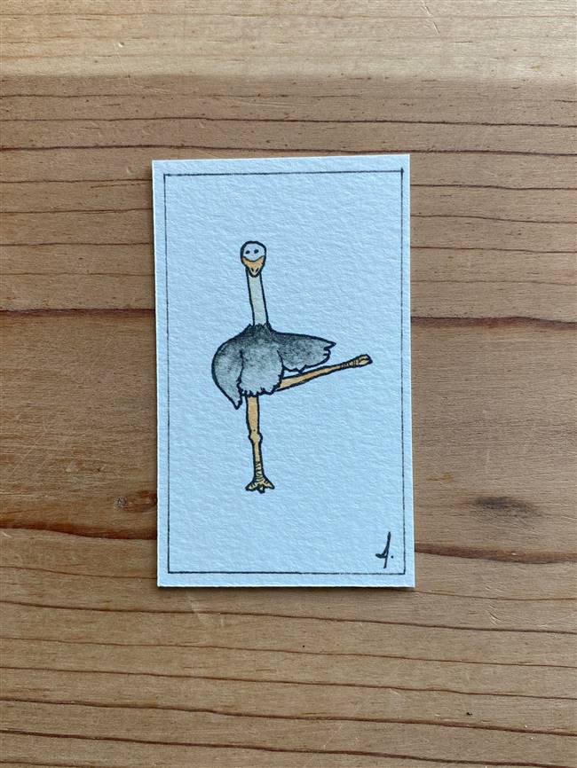 Yoga Pose Ostrich
