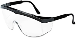 Glasses â€¢	MCR Safety Tk1 Black Frame Clear Lens Uv Protection Safety Glasses 12/Pack