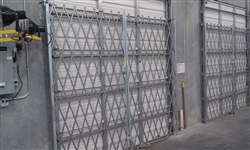 Galvanized Accordion Folding Dock and Door Gates