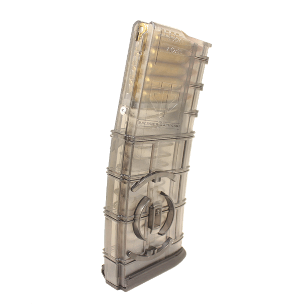 AR15 Magazine, 10 Round With Coupler, Pinned 30 Round Body, Smoke