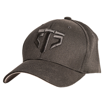 ETS Logo Hat, Black with Black Logo