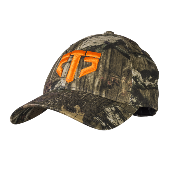 ETS Logo Hat, Camo with Orange Logo