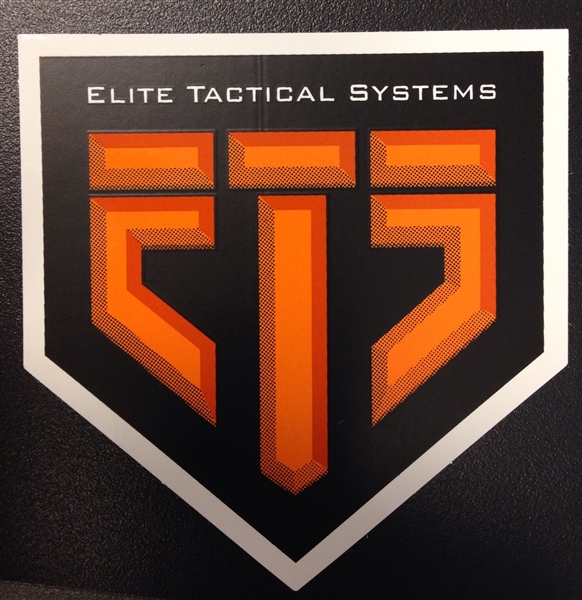 3" Black and Orange ETS sticker