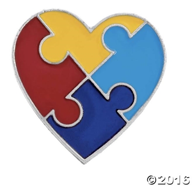 Pin en forma de corazon