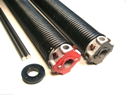 garage door torsion spring .262 X 2 1/4" pair, left wound and right wound springs