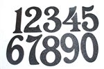 Black Embossed Magnetic House Numbers