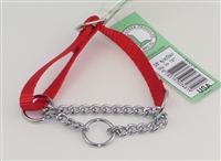 3/8" Adj. (to 12") Nylon/Chain Martingale Collar