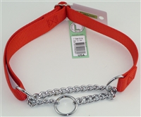 1" Adj. (to 25") Nylon/Chain Martingale Collar