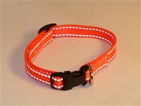 5/8" Adj. Small (12"-16") Dog Collar -  Reflective