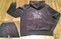 Velour jacket stating you are God's and you are royal.