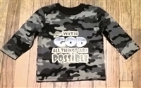 Kid's With God All Things Are Possible Top.