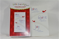 Christmas Card Set, Love Peace and Joy