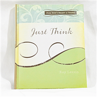 Just Think is a perfect title for this smooth hardcover christian devotional. There are over 80 pages of encouraging scriptures, a from and to date page and pages for notes.