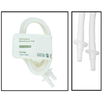 NiBP Disposable Cuff Double Tube Neonate Size 3 (6-11cm) - TPU (Box of 10)