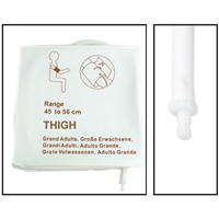 NiBP Disposable Cuff Single Tube Thigh (45-56cm) - Soft Fiber (Box of 5)