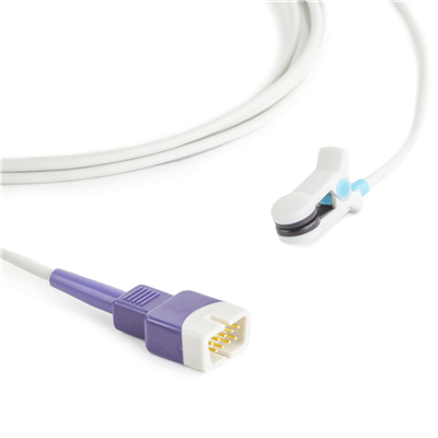 Nellcor Compatible OxiMax Ear Clip SpO2 Sensor OxiMax DB9 9 Pin Connector 10FT/3M Cable