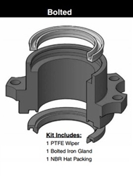 051-KR011-100, ROD GLAND KIT, 1", BOLTED, PNEUMATIC