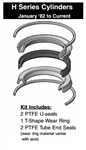 171-KB001-150, PISTON SEAL KIT, 1-1/2" BORE, TEFLON (PTFE)