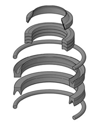 6332U-022-H, SEAL KIT, HYDRAULIC, BRONZE WIPER, 1-3/8" ROD X 3-1/4" BORE