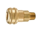 B32EN, PARKER PNEUMATIC QUICK COUPLING, MALE, 1/4" BODY SIZE, 3/8-18 NPTF THREAD