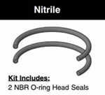 CB402HL001, HEAD SEAL KIT, 4" BORE, NITRILE