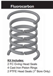 PR152H0005, PISTON RING KIT, 1-1/2" BORE, FLUOROCARBON (VITON)