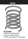 PR252H0001, PISTON RING KIT, 2-1/2" BORE, NITRILE