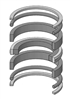 R978006834, PISTON SEAL KIT, 4" BORE, URETHANE