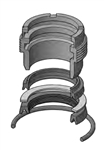RG2AHL0305, ROD GLAND KIT, 3" ROD, FLUOROCARBON (VITON)
