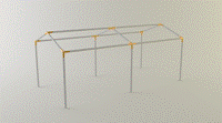 12 X 20 CANOPY KIT, PEAKED ROOF LONG, FULL LENGTH