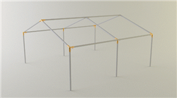 24 X 24 CANOPY KIT, PEAKED ROOF LONG, FULL LENGTH